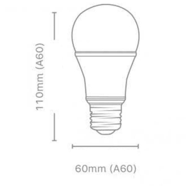 Imagem de Kit 5 Lâmpada Led Elgin Bulbo 12W Branco Frio 6500K E27