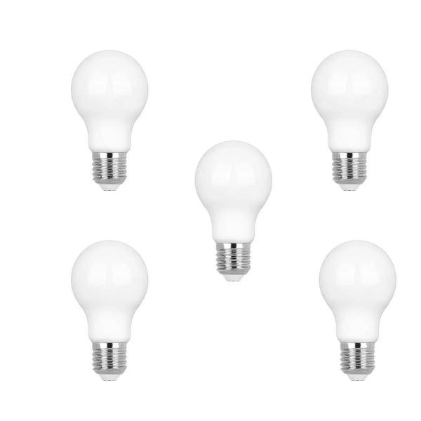 Imagem de Kit 5 Lampada Led Vidro Branco Filamento Milky 2400K Zan66