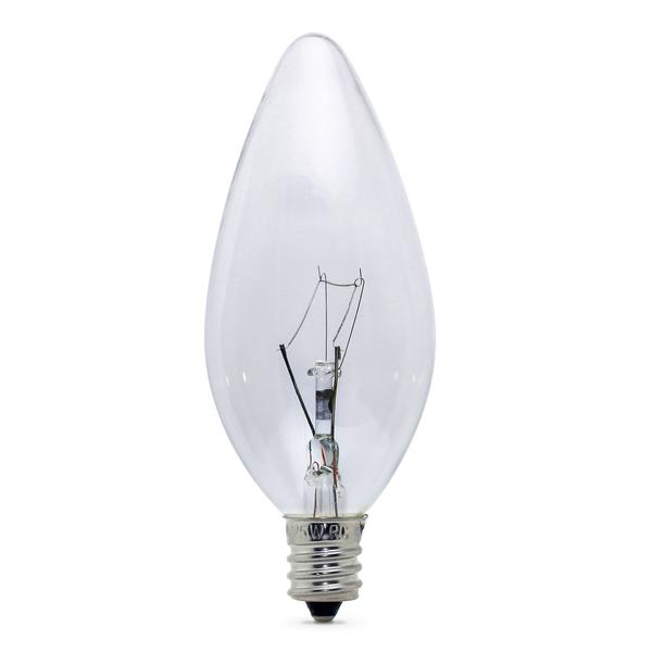 Kit 5 Lâmpadas Incandescentes Vela Lisa Clara VL-35 E-12 40W 220V Toplux Imagem de Kit 5 Lâmpadas Incandescentes Vela Lisa Clara VL-35 E-12 40W 220V Toplux