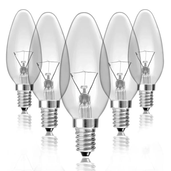 Kit 5 Lâmpadas Incandescentes Vela Lisa Clara VL-35 E-12 40W 220V Toplux Imagem de Kit 5 Lâmpadas Incandescentes Vela Lisa Clara VL-35 E-12 40W 220V Toplux