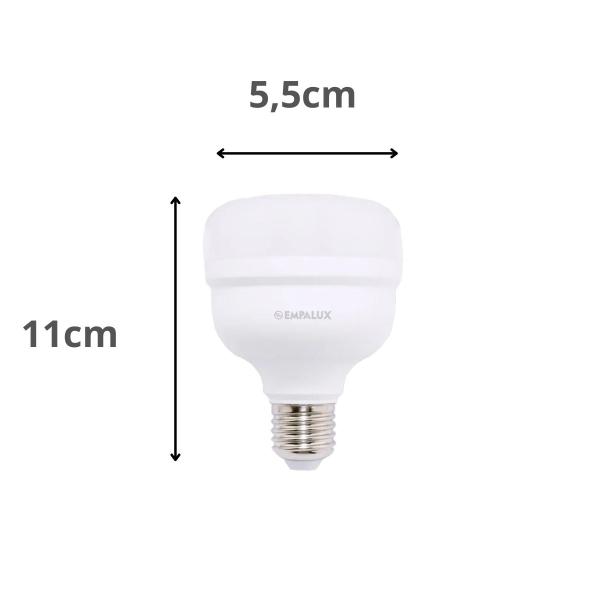 Imagem de Kit 5 Lâmpadas Led 30w Empalux Bulbo E27 Residencial Bivolt 1.800lm Branco Frio 6500K Luz Branca