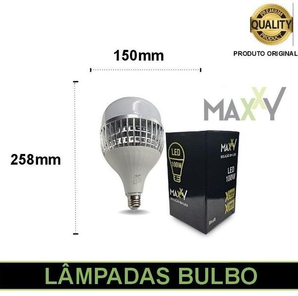 Imagem de Kit 5 Lâmpadas Led Bulbo 100w Frio 6500K