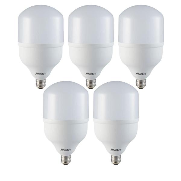 Imagem de Kit 5 lampadas led hp 50w avant branca fria casa e comercio