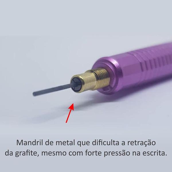 Imagem de Kit 5 Lapiseira Sharp Metalica Pentel