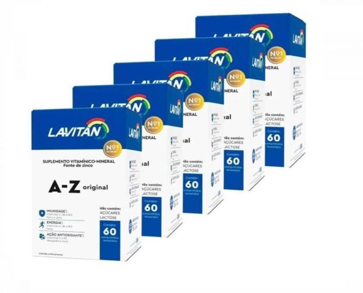 Imagem de Kit 5 Lavitan A-Z Original Com 60 Comprimidos - Cimed