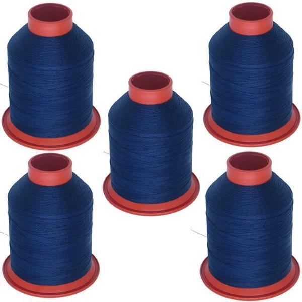 Imagem de Kit 5 Linhas Fio Nylon N 40 Poliamida 80g Costura Cor 298