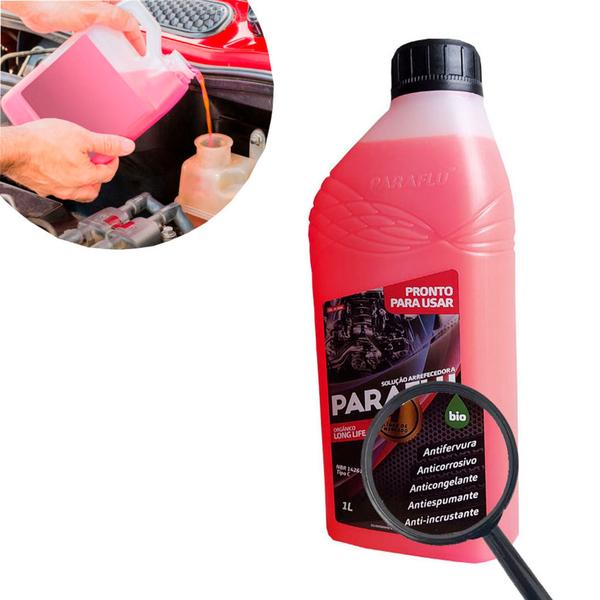 Kit 5 Litro Aditivo Radiador Paraflu Rosa Pronto Para Uso Imagem de Kit 5 Litro Aditivo Radiador Paraflu Rosa Pronto Para Uso