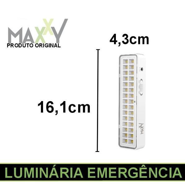 Imagem de kit 5 Luminaria de Emergencia 30 LED SLIM