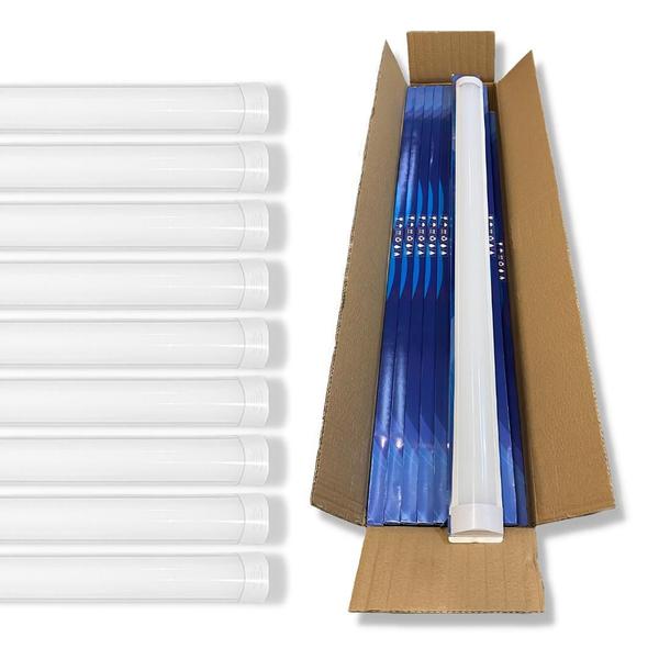 Imagem de Kit 5 Luminária Led Branco Tubular Linear 120Cm Sobrepor 45W