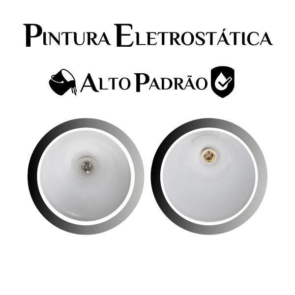 Kit 5 Luminária Pendente Bala Nova Com Interior Branco Brilho Com Fiação 110/220v - Luminárias Navarro Imagem de Kit 5 Luminária Pendente Bala Nova Com Interior Branco Brilho Com Fiação 110/220v