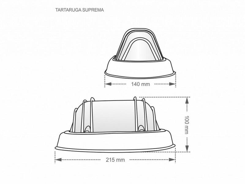 Imagem de Kit 5 Luminárias Arandelas Tartaruga Suprema Branca - Taschibra