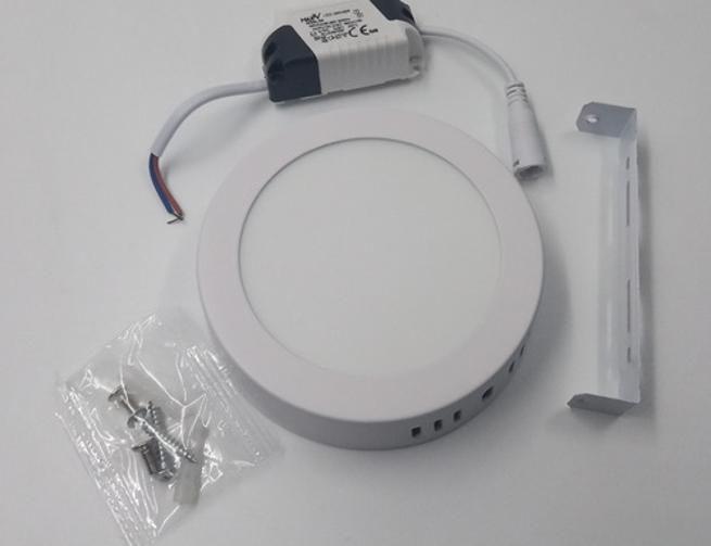 Imagem de Kit 5 Luminárias LED 6W - Branco Frio - Alumínio - 110V/220V