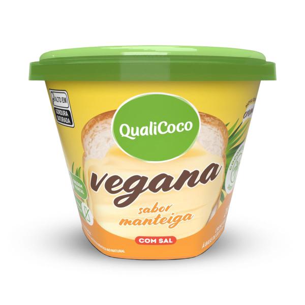 Kit 5 Manteiga de Coco Qualicoco 200g Natural com Sal - Qualicôco Imagem de Kit 5 Manteiga de Coco Qualicoco 200g Natural com Sal