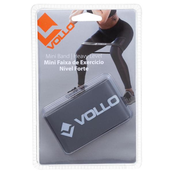 Imagem de Kit 5 Mini Bands Faixas Nível Forte Vollo VP1054 Para Pilates Fisioterapia em Geral