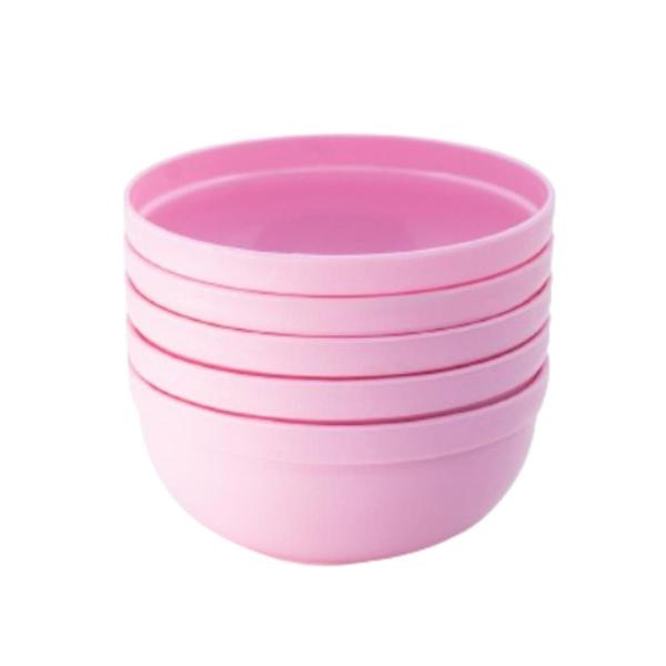 Imagem de Kit 5 Mini Bowl Tigela Pote 340Ml - Rosa