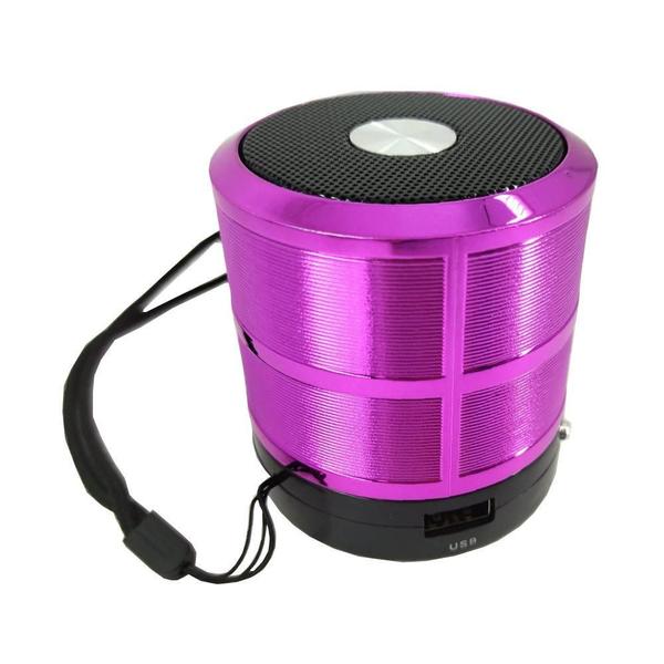 Imagem de Kit 5 Mini Caixa De Som Portátil Bluetooth Mp3 Ws-887 Rosa