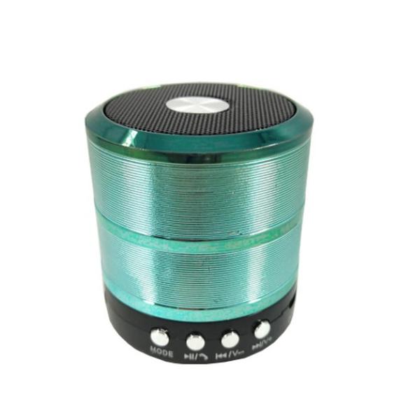 Imagem de Kit 5 Mini Caixa De Som Portátil Bluetooth Mp3 Ws-887 Verde