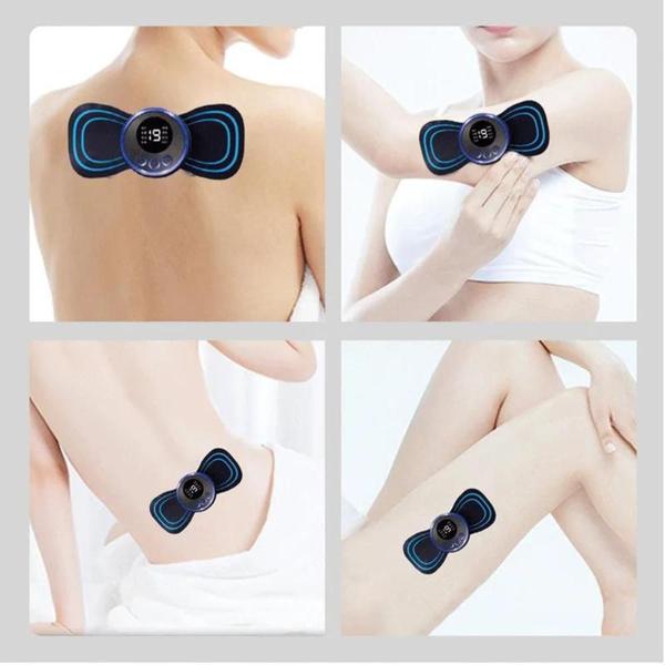 Imagem de Kit 5 Mini Massageador Elétrico Portátil Cervical EMS Alivia Dores Corpo Pescoço Muscular