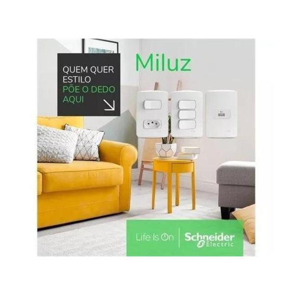 Imagem de Kit 5 Módulo Tomada 20A 250V Branco S3B70350 Miluz Schneider