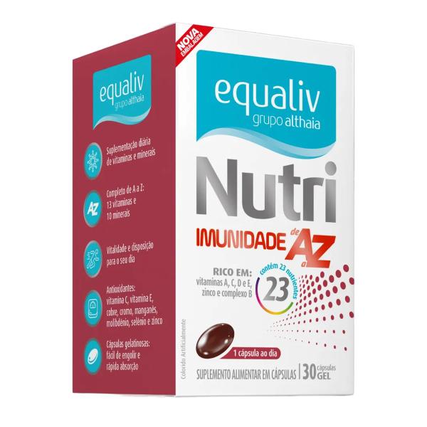 Imagem de Kit 5 Nutri Imunidade A a Z Equaliv 30 cápsulas gel