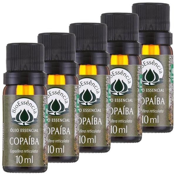 Imagem de Kit 5 Óleo Essencial Natural de Copaíba 10ml BioEssência