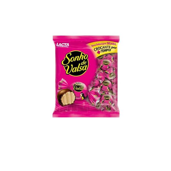 Kit 5 Pacotes de Bombom Chocolate Sonho de Valsa Lacta 1kg Imagem de Kit 5 Pacotes de Bombom Chocolate Sonho de Valsa Lacta 1kg
