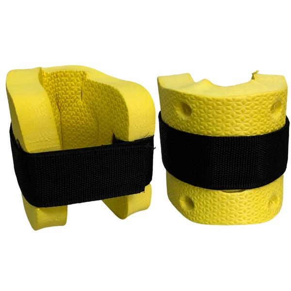 Imagem de Kit 5 Pares Caneleiras Hidroginástica Em EVA 3 à 4kg DF1099 Amarelo Dafoca Sports