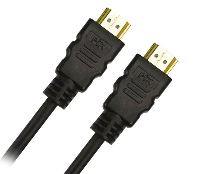 Imagem de Kit 5 pçs - cabo hdmi 1 metro - 2.0mhz 4k 19 pinos - pix