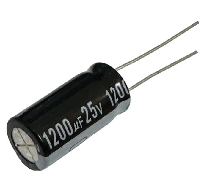 Imagem de Kit 5 pçs - capacitor eletrolitico 1200x25v - 1200uf x 25v