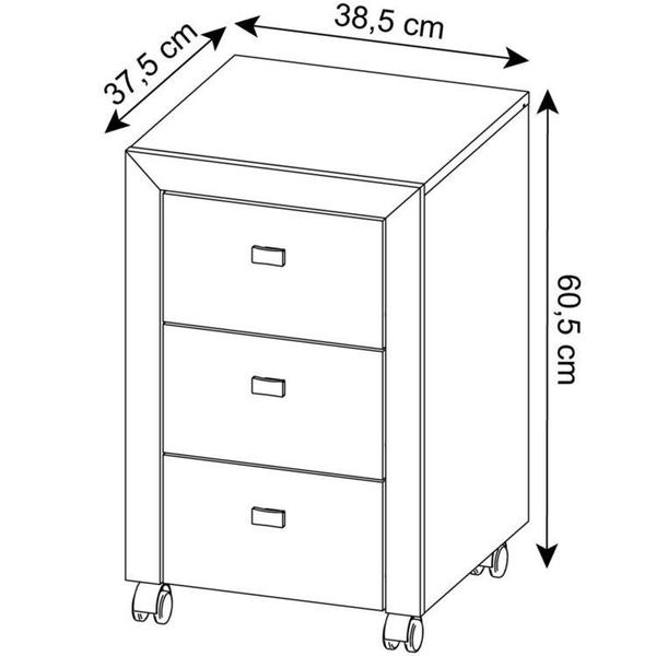 Imagem de Kit 5 Peças com Mesa para Escritório, Armário Baixo, Armário Alto, Estante e Gaveteiro