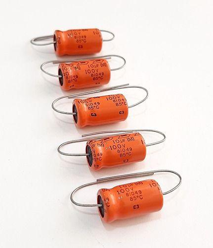 Imagem de Kit 5 Peças De Capacitor Axial 10uf 100v 85º Siemens