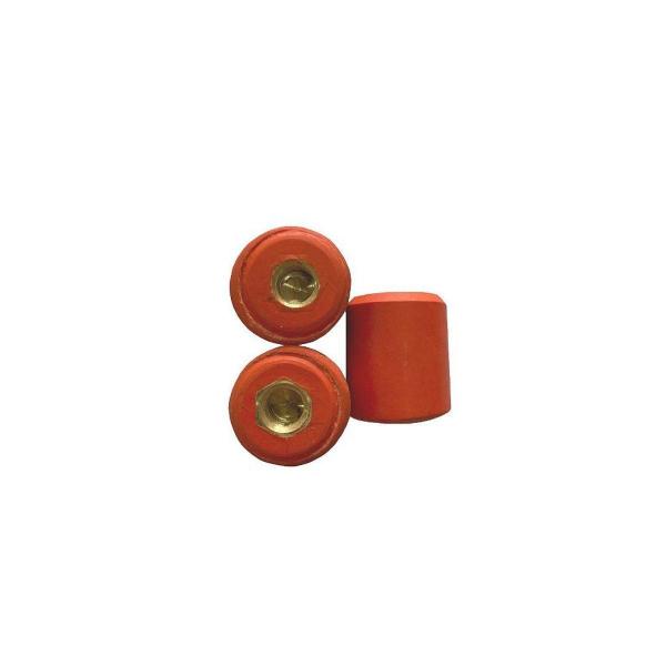 Imagem de Kit 5 Peças de Isolador Epóxi Com Rosca M6 16x20mm Superfibra Laranja