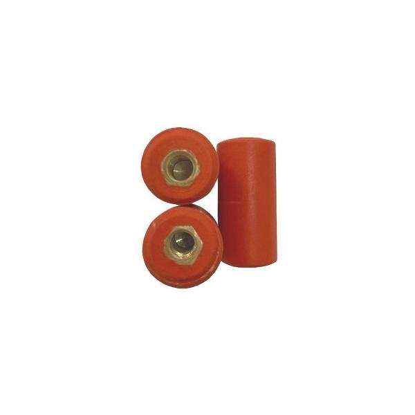 Imagem de Kit 5 Peças de Isolador Epóxi Com Rosca M6 16x30mm Superfibra Laranja