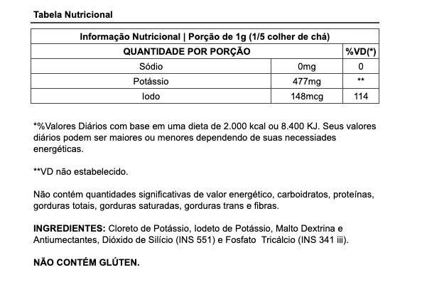 Imagem de Kit-5 Peças De Sal Sem Sódio  Biosalgante 100g