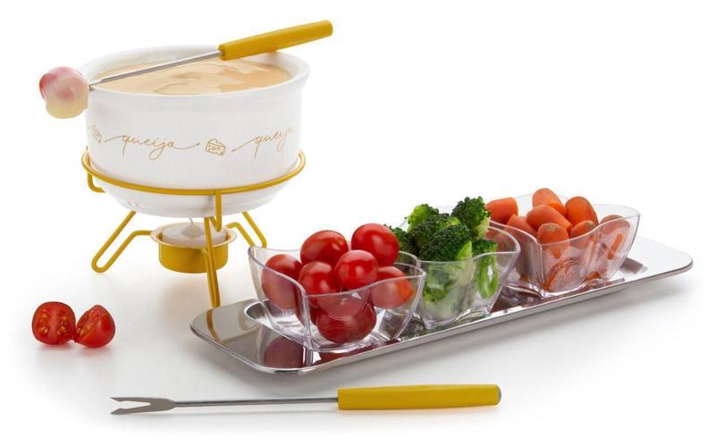 Imagem de Kit 5 Peças Fondue De Queijo Casal Forma Inox