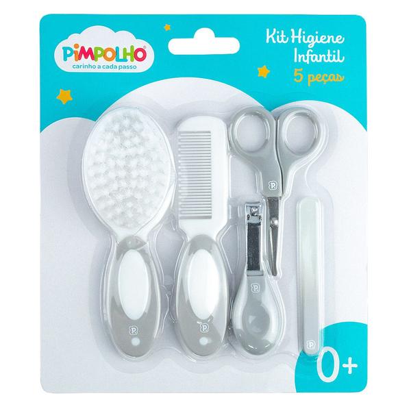 Imagem de Kit 5 Peças Higiene Cuidados Bebê Pimpolho Unhas Cabelo