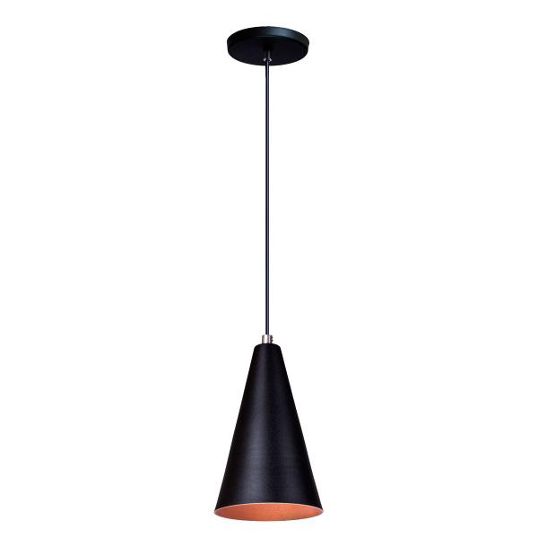 Imagem de Kit 5 Pendente Lustre Luminária Cone Preto