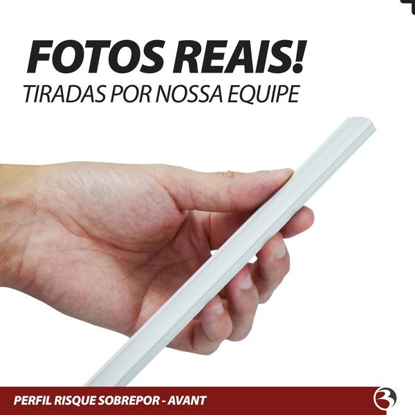 Kit 5 Perfil Para Fita Led 2M 24x8mm Aluminio P/ Embutir Moveis Gesso Sanca - AVANT Imagem de Kit 5 Perfil Para Fita Led 2M 24x8mm Aluminio P/ Embutir Moveis Gesso Sanca - AVANT