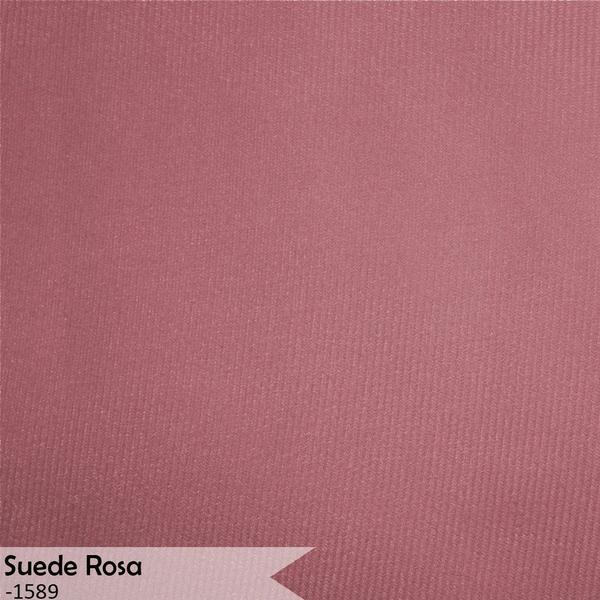 Imagem de Kit 5 Poltronas Decorativa Sala de Estar Luana Base Gold Suede Rosa - Montanaris Decor