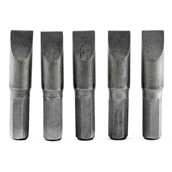 Imagem de Kit 5 Ponta Bit Fenda CV 38mm x 1/4 x 8,0mm Beltools