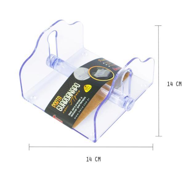 Imagem de Kit 5 Porta Guardanapo Com Apoio Cristal Multiuso Acrílico