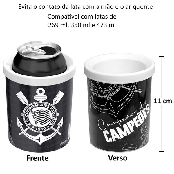 Imagem de Kit 5 Porta Latas Corinthians Timão Lembrança Festa e Niver