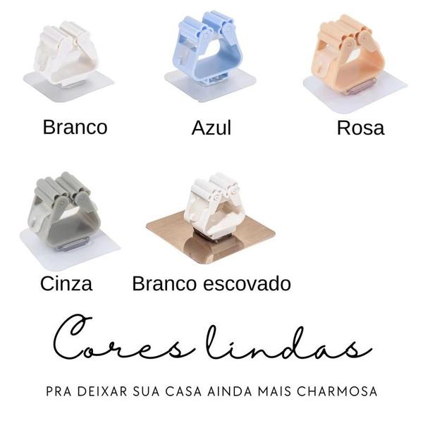 Kit 5 Porta Vassoura MOP Utensílios Multiuso - DualHome Imagem de Kit 5 Porta Vassoura MOP Utensílios Multiuso
