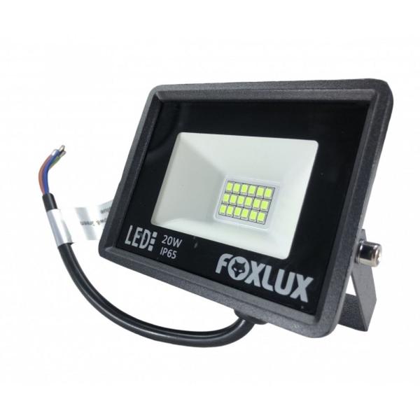 Imagem de Kit 5 projetor refletor led aluminio 20w verde bivolt foxlux