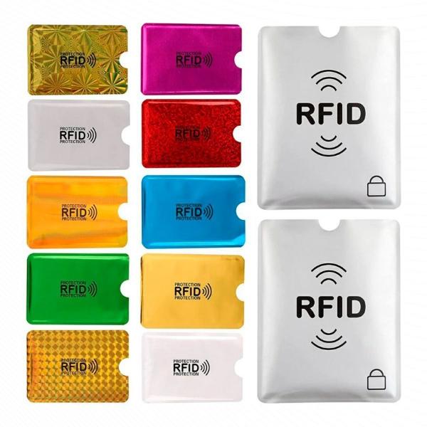 Imagem de Kit 5 Protetor de cartao Bloqueador Rfid Segurança Cartão Crédito Safe