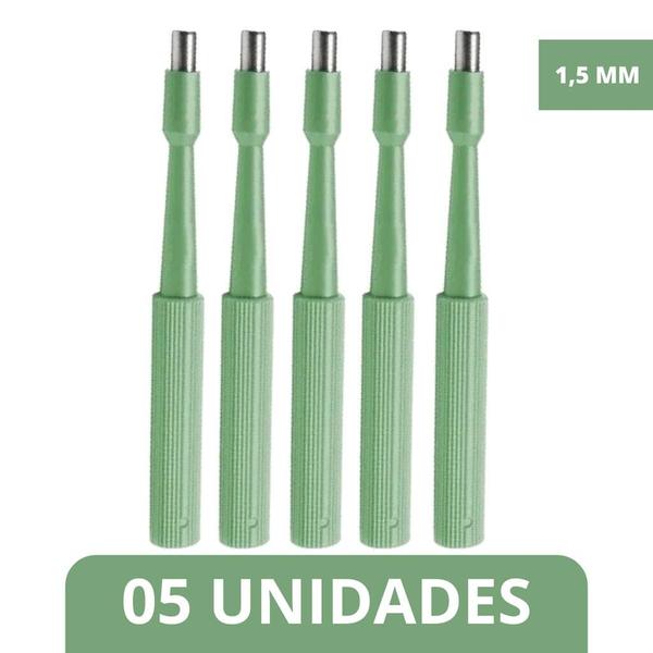 Imagem de Kit 5 Punch Dermatologico P/ Biopsia 1,5mm - Uniqmed