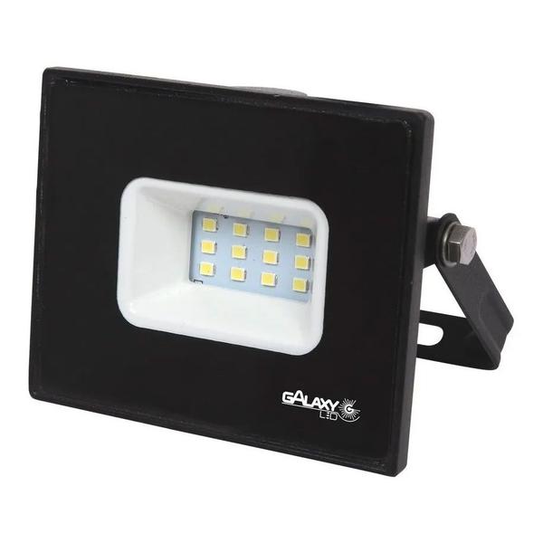 Imagem de Kit 5 refletor de led slim 10w 6500k branco frio ip65 biv galaxy