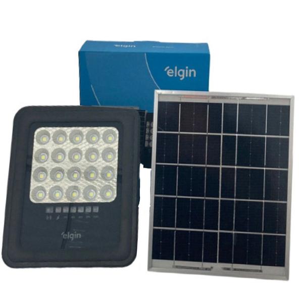 Imagem de Kit 5 Refletor Solar Branco Frio 50w 6500k Jardim Externo