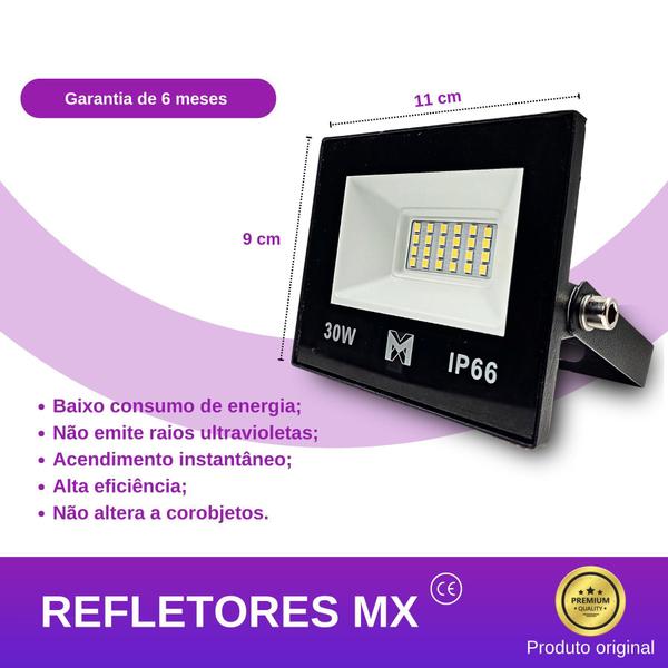 Imagem de Kit 5 Refletores Holofote Led 30W Verde