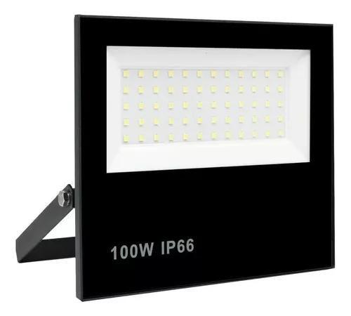 Imagem de Kit 5 Refletores Led Holofote Branco Frio Bivolt Ip65 100W Elgin